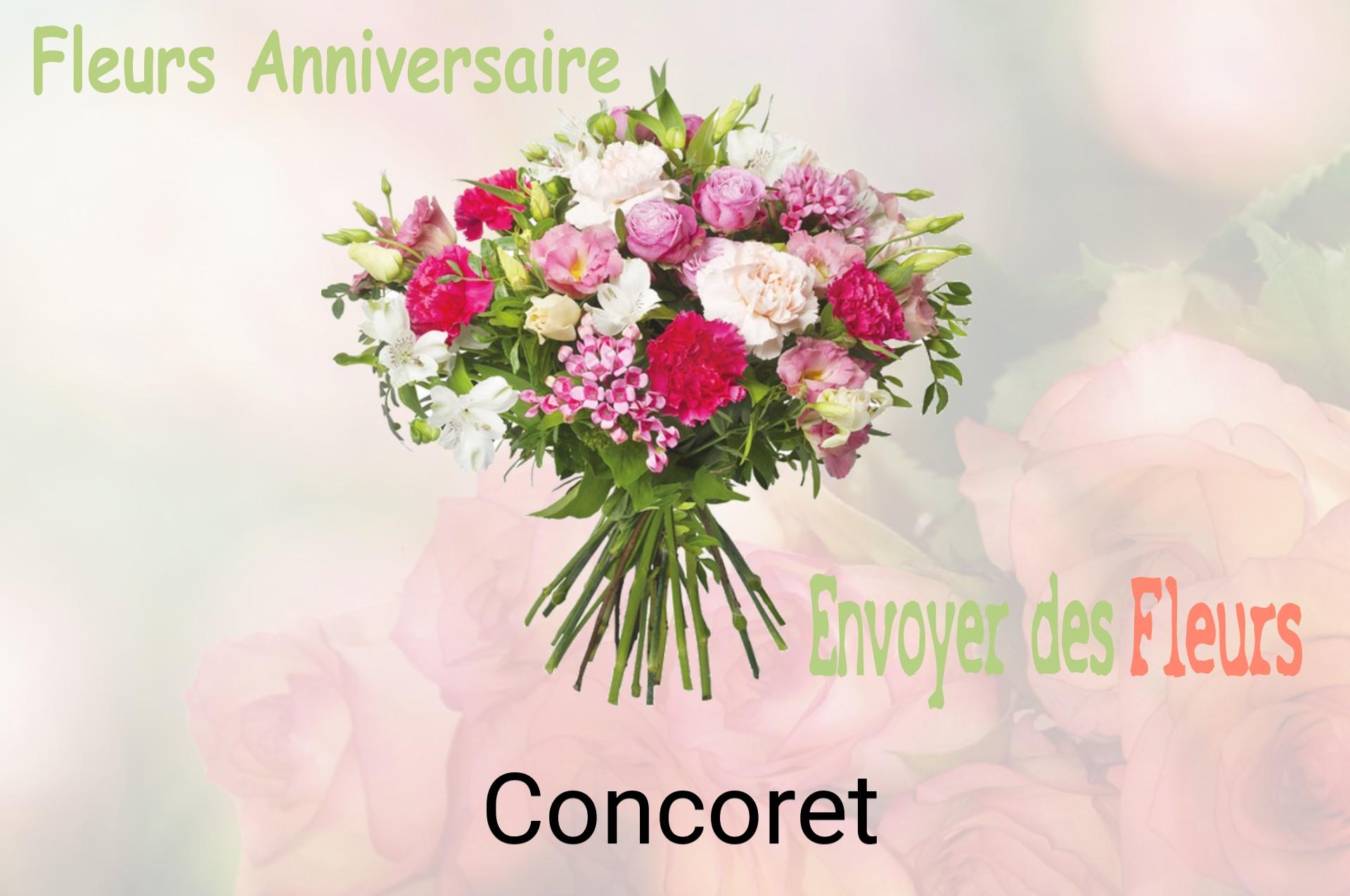 Bouquet de fleurs d’anniversaire livré à Concoret